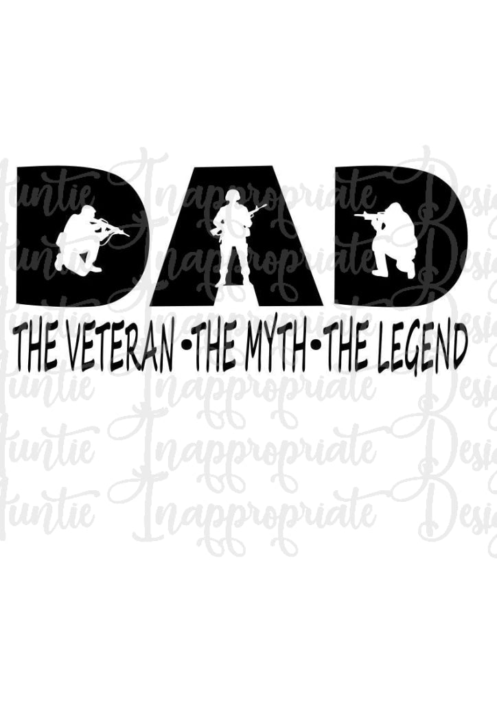 Download Veteran Dad Digital Svg File Auntie Inappropriate Designs