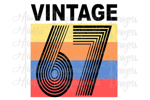 Download Vintage 67 Classic Retro Digital Svg File Auntie Inappropriate Designs