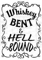 Download Whiskey Bent And Hell Bound Digital Svg File Auntie Inappropriate Designs