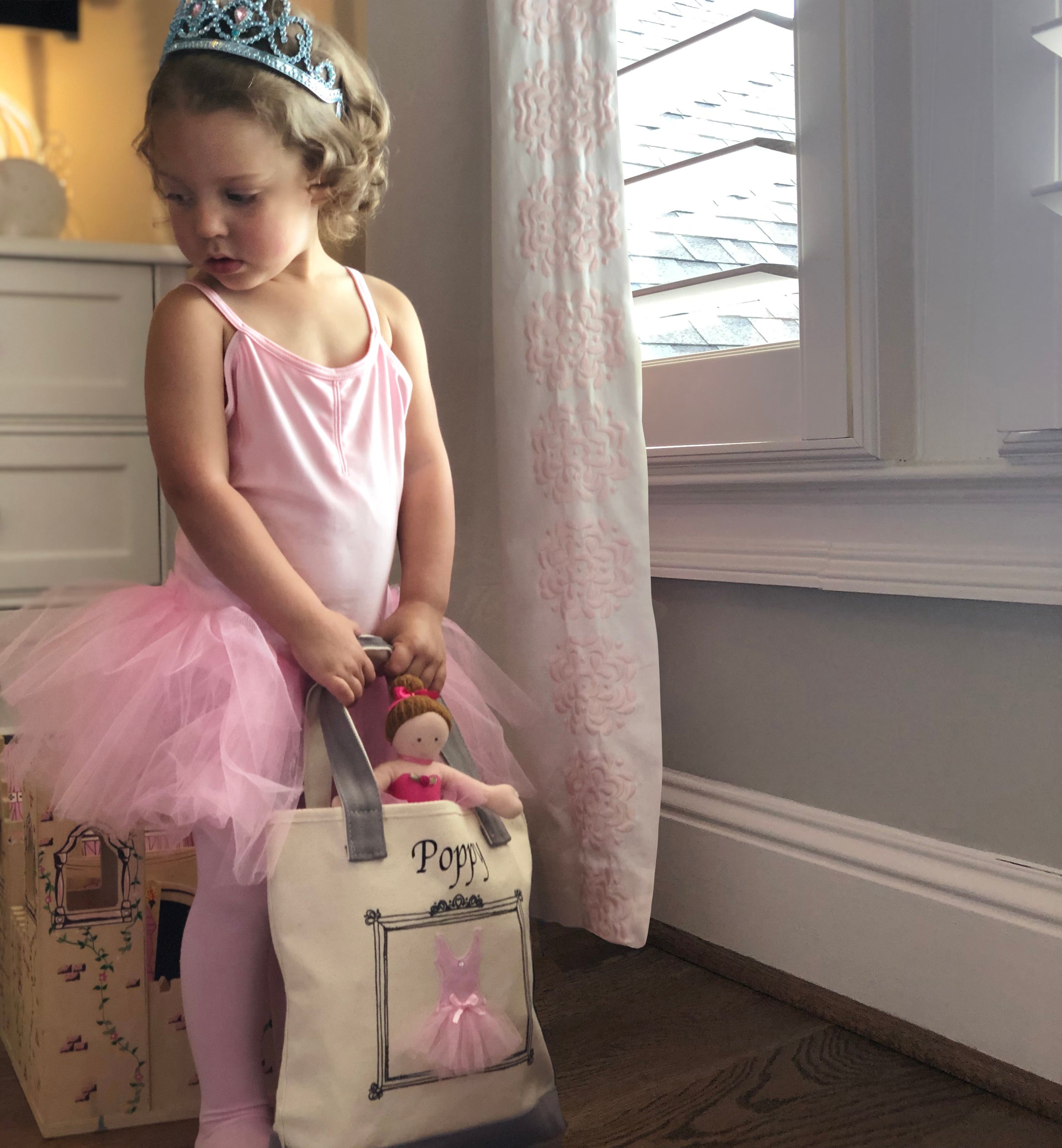 personalized dance bag for little girl