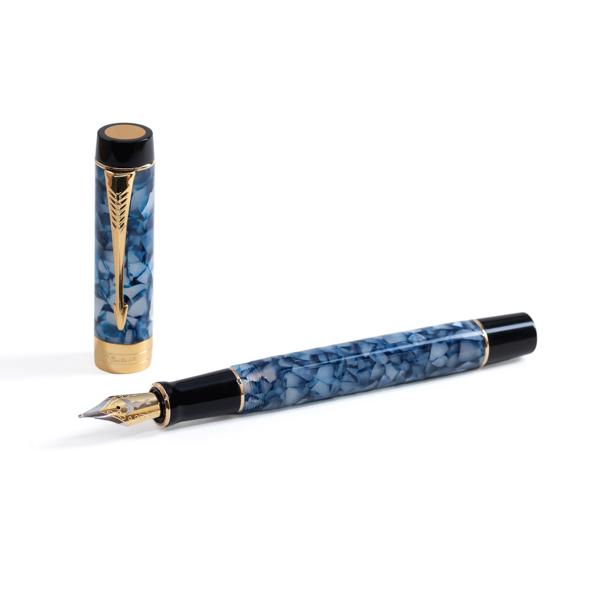 XV Batavia Fountain Pen - Marble Blue - Executive Vibe product image