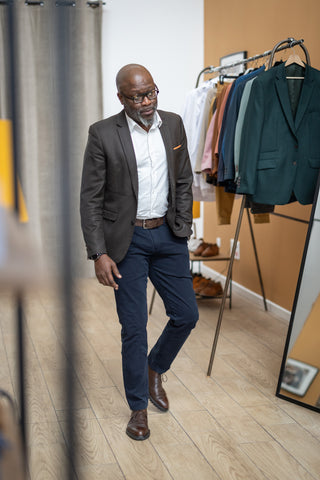 Le Beau Jean - chino bleu marine et veste