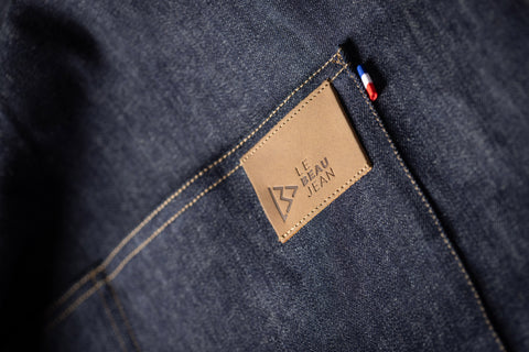 Le Beau Jean - tablier Selvedge et drapeau made in France