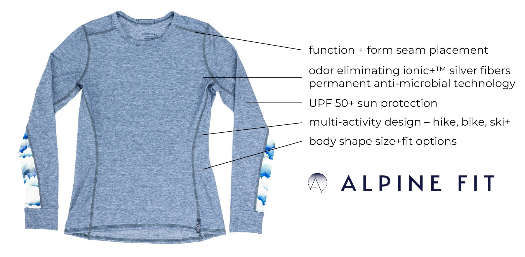 alpine fit alaska made in usa base layers features fabric odor eliminating