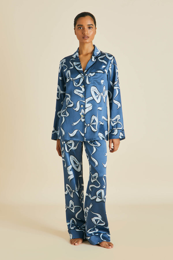 Laylani Satin Floral Pyjama Set