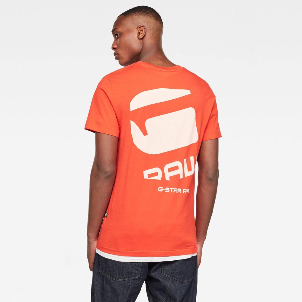 orange g star shirt