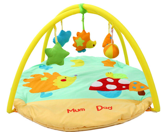 Baby Play Gym Mat Soft Infant Floor Carpet With 3d Activity Toys