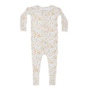 Whimsical Floral Convertible Zip Romper - Pitter Patter