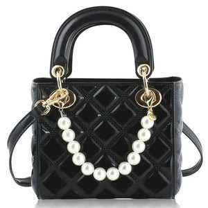 Pearl Black Purse - Pitter Patter