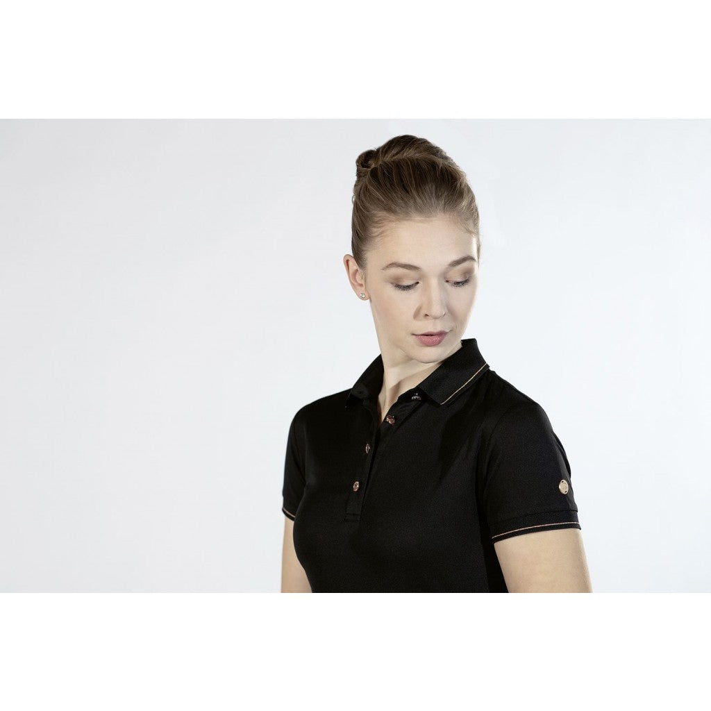 rose gold polo shirt