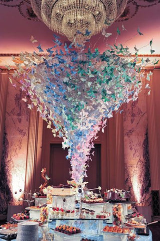 Butterfly wedding theme unique reception idea