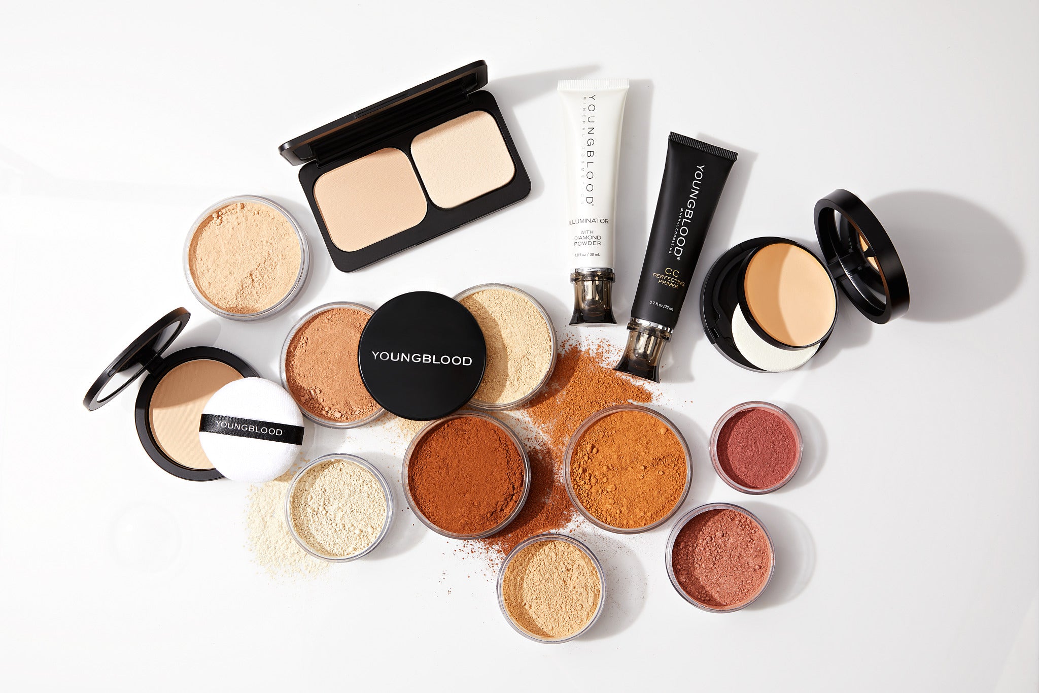 Youngblood Mineral Foundation Colour Chart