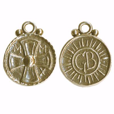 Coptic Cross Coin Pendant