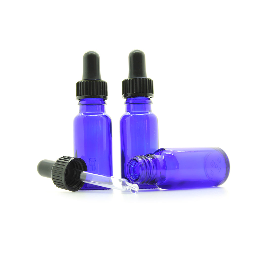 Download 15ml Blue Moulded Glass Dropper Bottle - hsconline