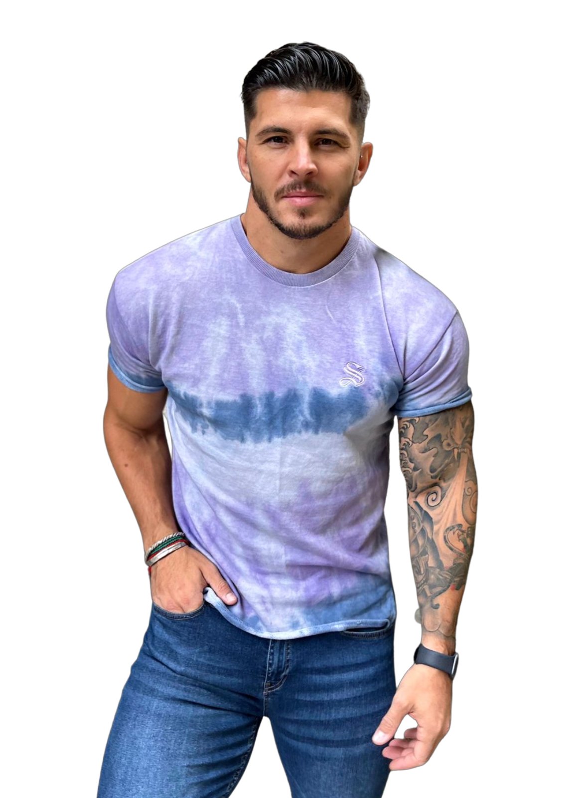 BlueShiny - Sky Blue T- Shirt for Men – Sarman Fashion - Wholesale