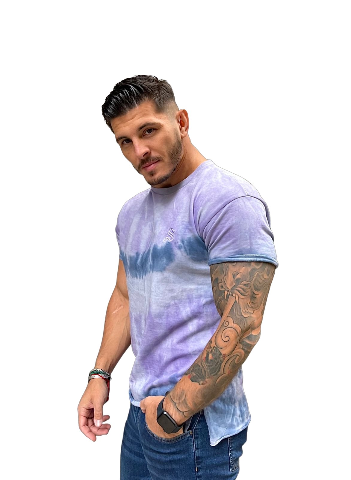 BlueShiny - Sky Blue T- Shirt for Men – Sarman Fashion - Wholesale