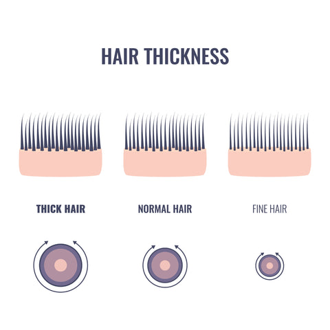 hair thickness chart