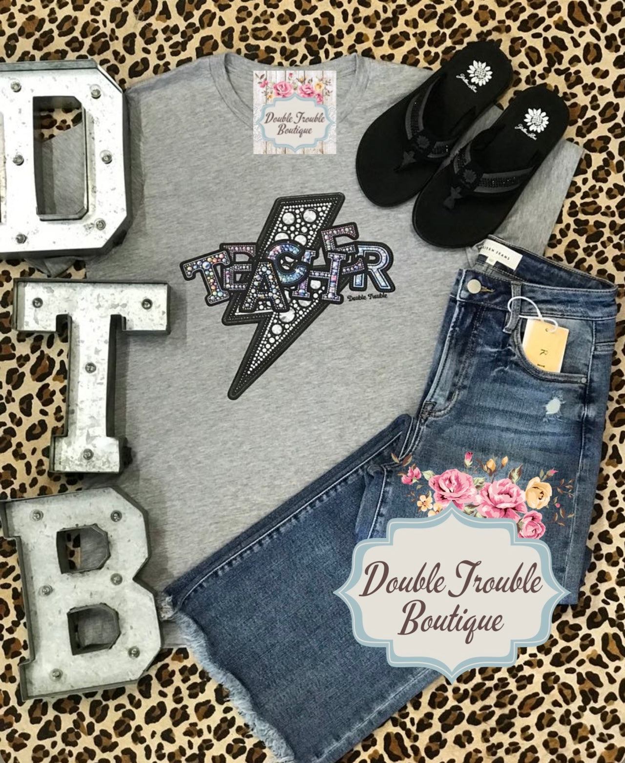 Bling TEACHER TEE