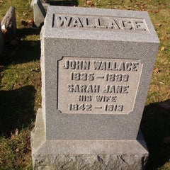 john wallace gravestone prince cemetery lockport NY