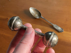 preserving silver baby rattle heirloom