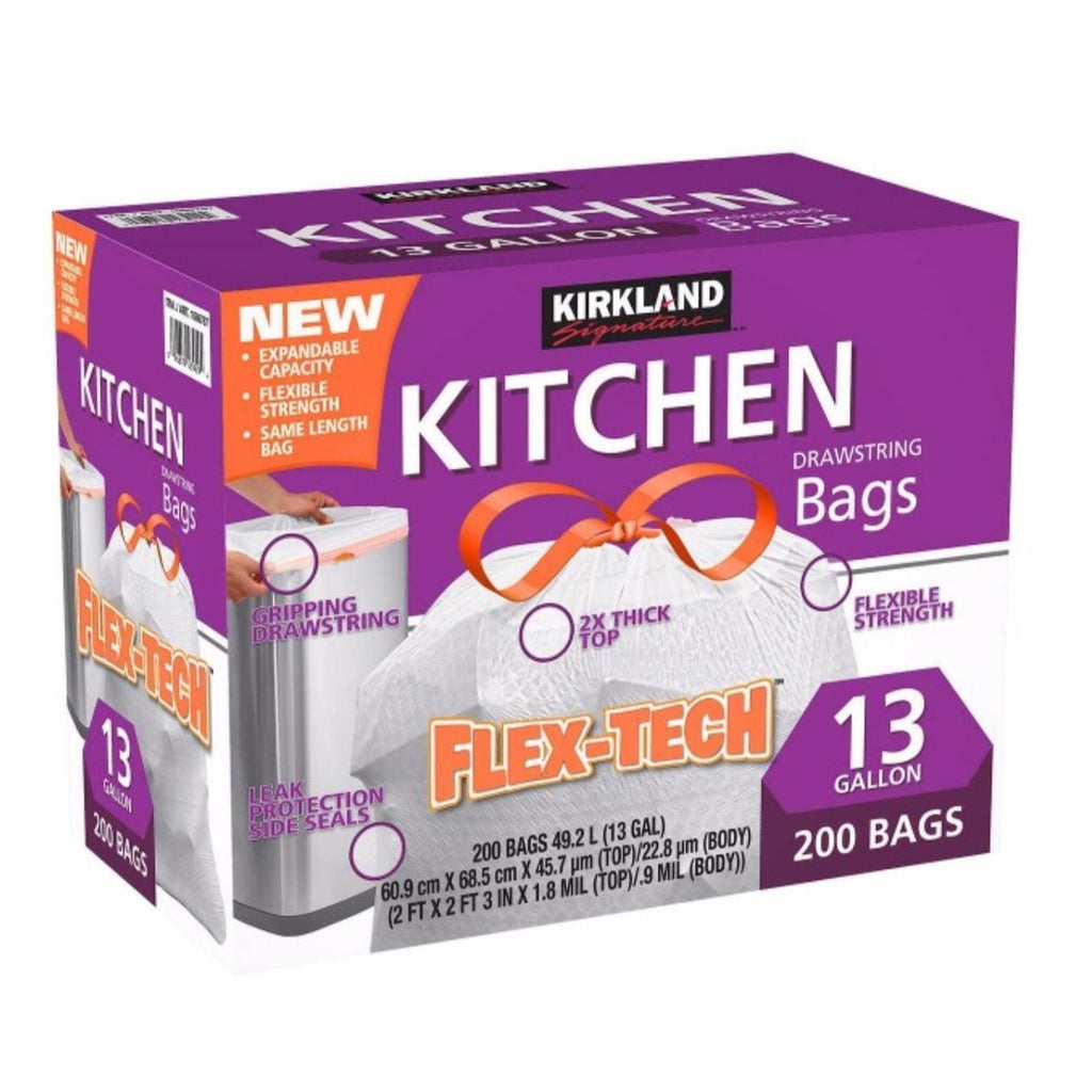 Kirkland Signature Quad-tie Clear Multi-purpose Bags, 60-pack