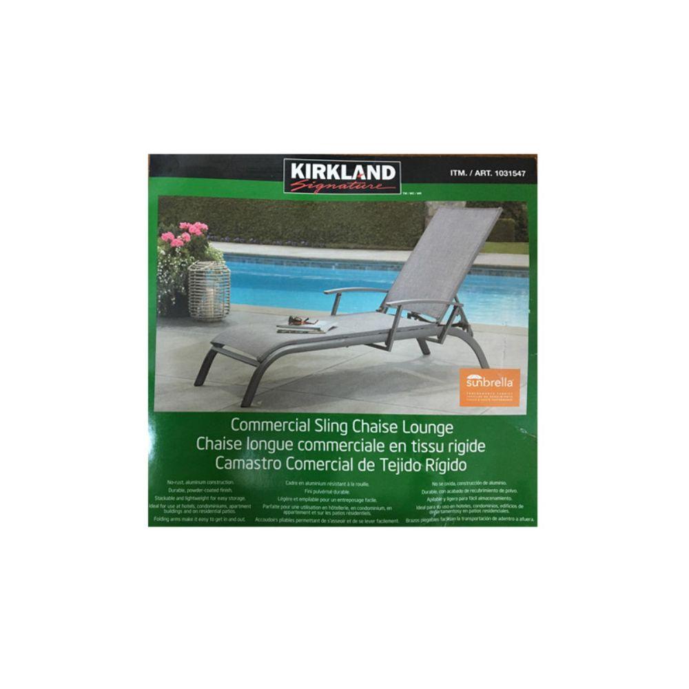 commercial sling chaise lounge costco