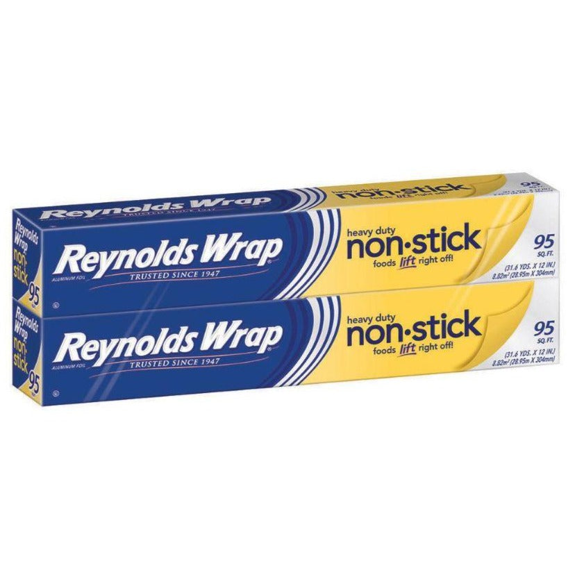 Non-Stick Heavy Duty Aluminum Foil Wrap 37.5 SQF 3/PK –