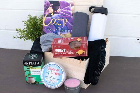 Thinking of You Care Package for Women and Men | Gift Basket with Blanket,  Succulent, & Socks