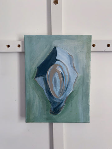 oyster shell painting on canvas