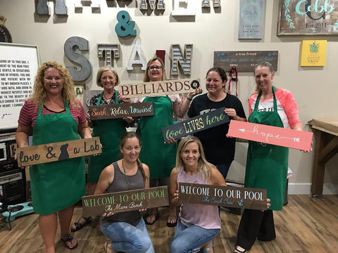 It's DIY Plank Time!  Come get crafty with us!