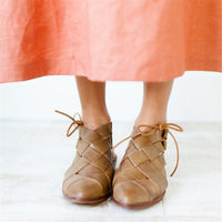 Knit Flat Heel Sandals – Poplora