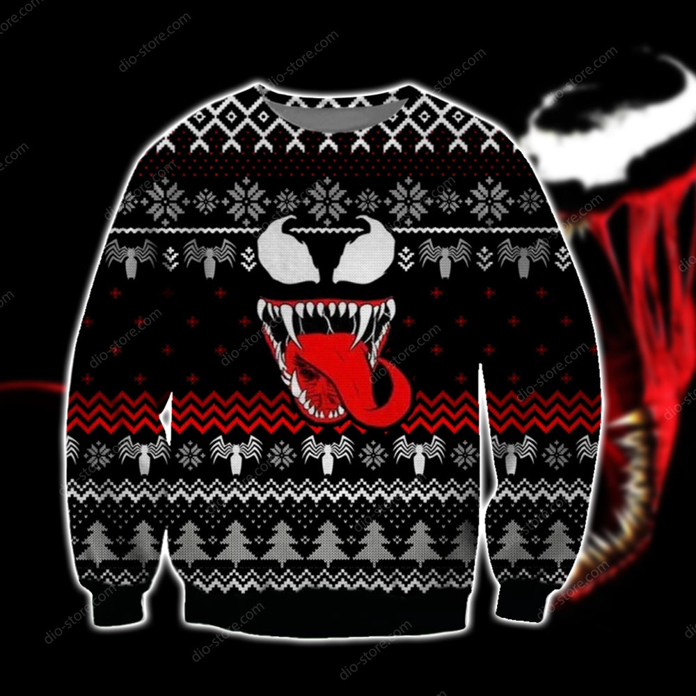 venom ugly christmas sweater