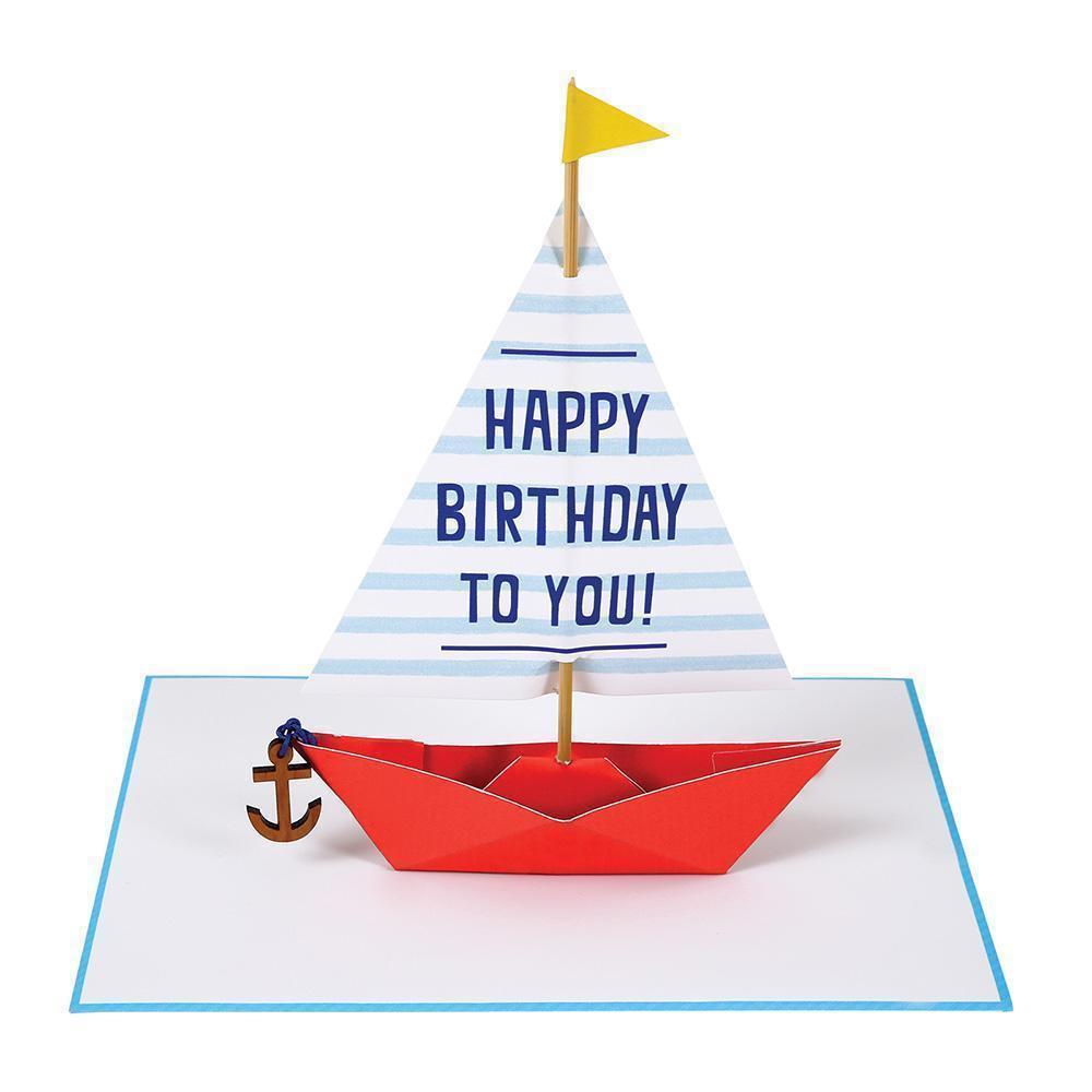 Carte Anniversaire Bateau Papeterie Enfant Meri Meri 6 00 Chez Graffiti Graffiti