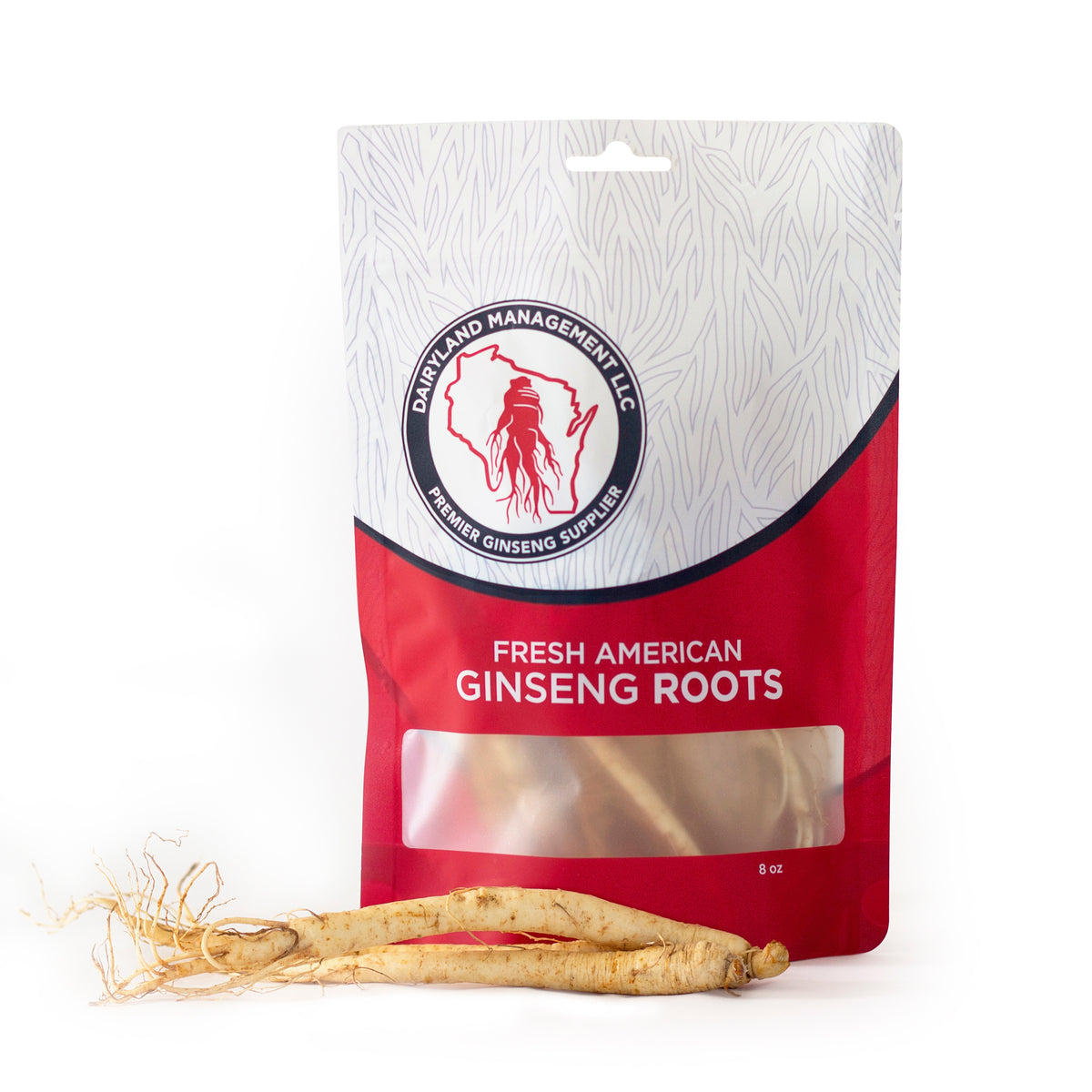 Fresh American Ginseng Roots - Pure and Potent for Optimal Health - Non-GMO - Gluten Free