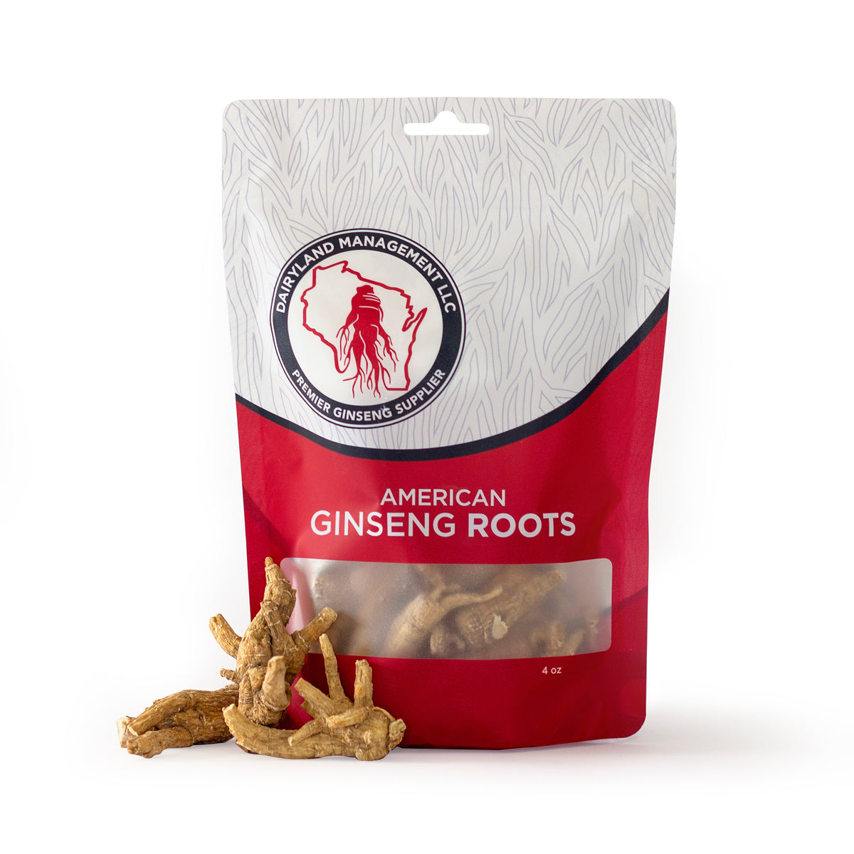 Premium American Ginseng Roots - Potent and Pure for Optimal Health - Non-GMO - Gluten Free