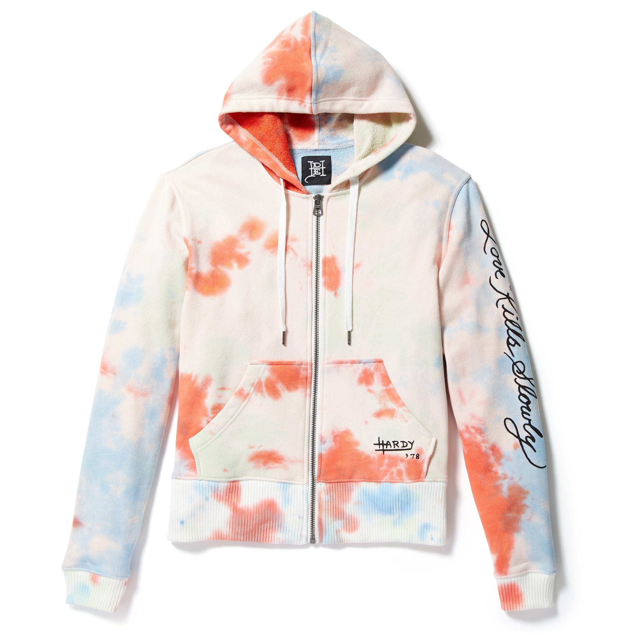 tie dye zip up