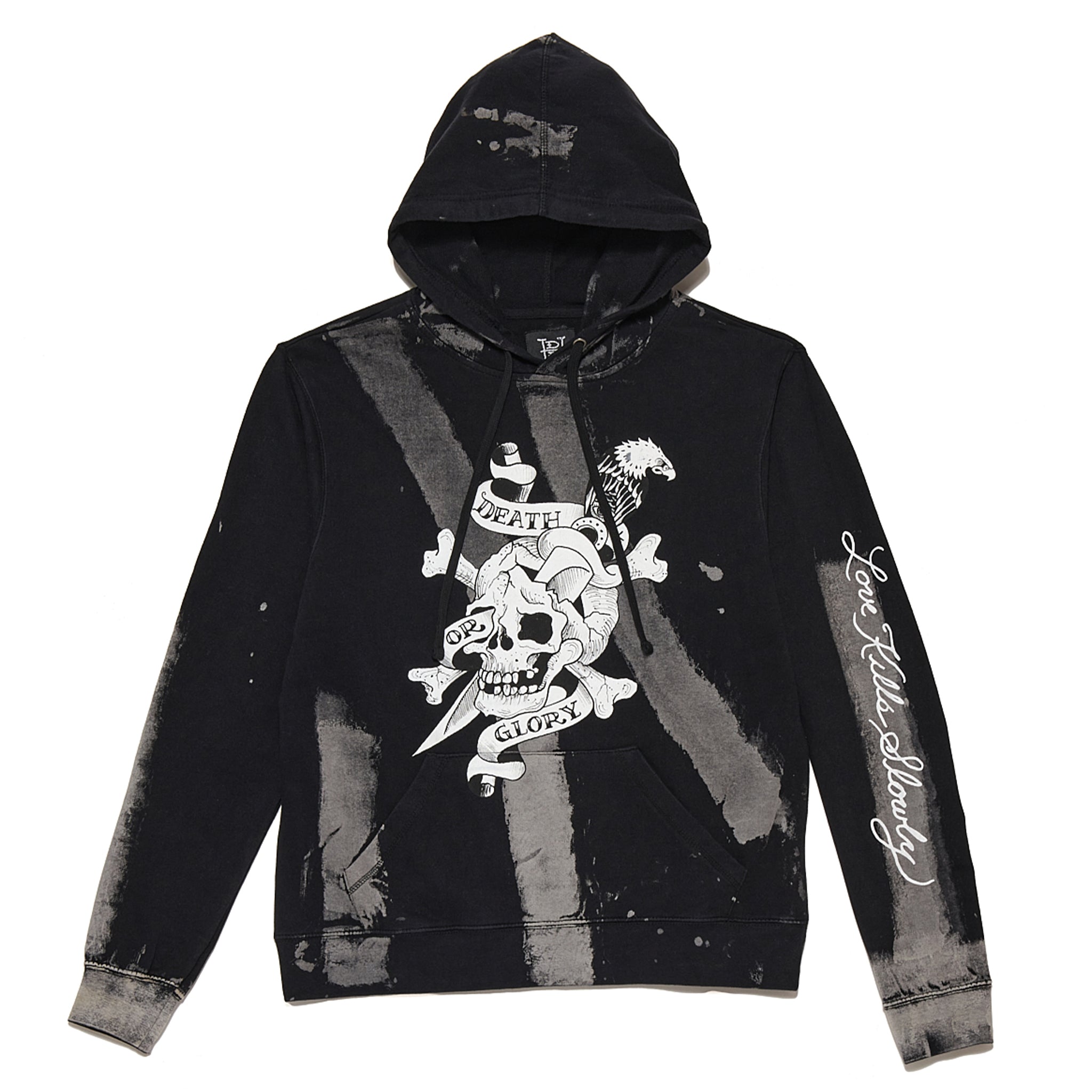 Storm Tie Dye Skull Hoodie