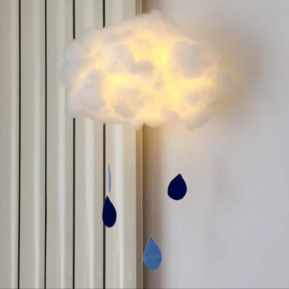 Diy Cotton Cloud Pendant Lamp