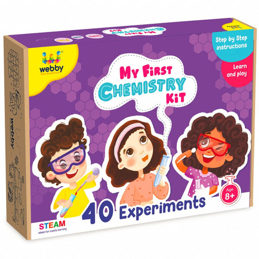 DIY Chemistry Kit with 40 Experiment, STEAM Learner, Educational & Learning Activity Toy Kit (8 to 12 years)