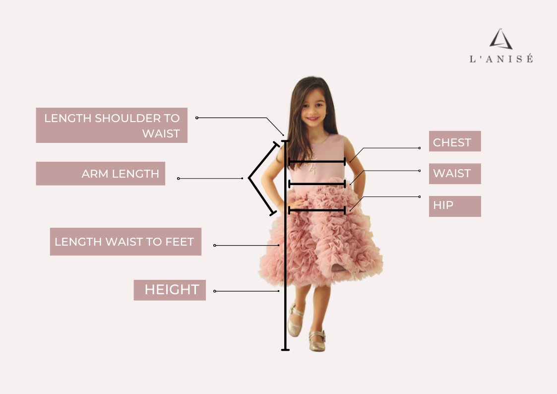 Strasburg Children Sizing Chart for dresses
