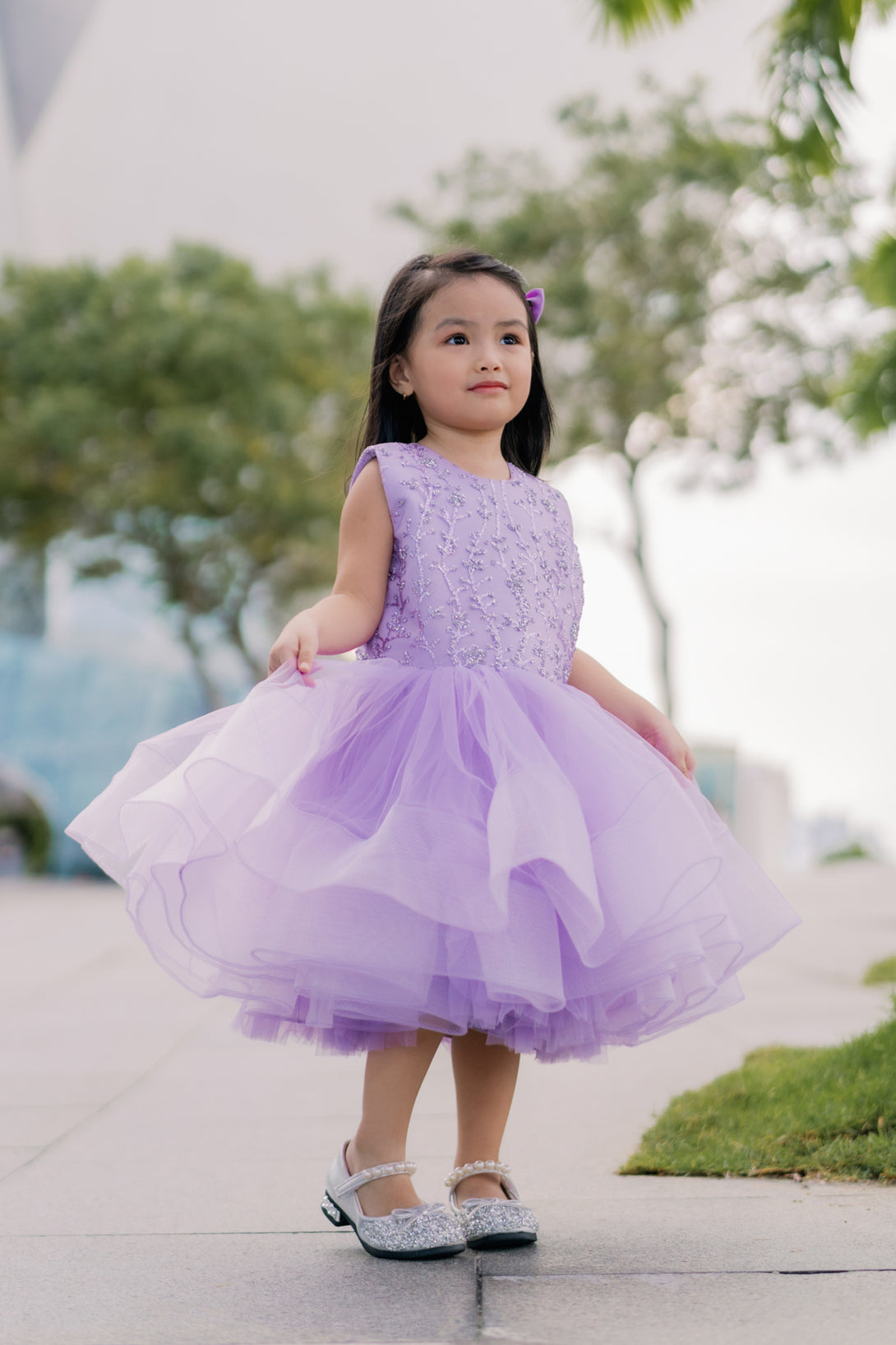 Red Sequin Tutu Dress | Little Girls Formal Dress - Mia Belle Girls