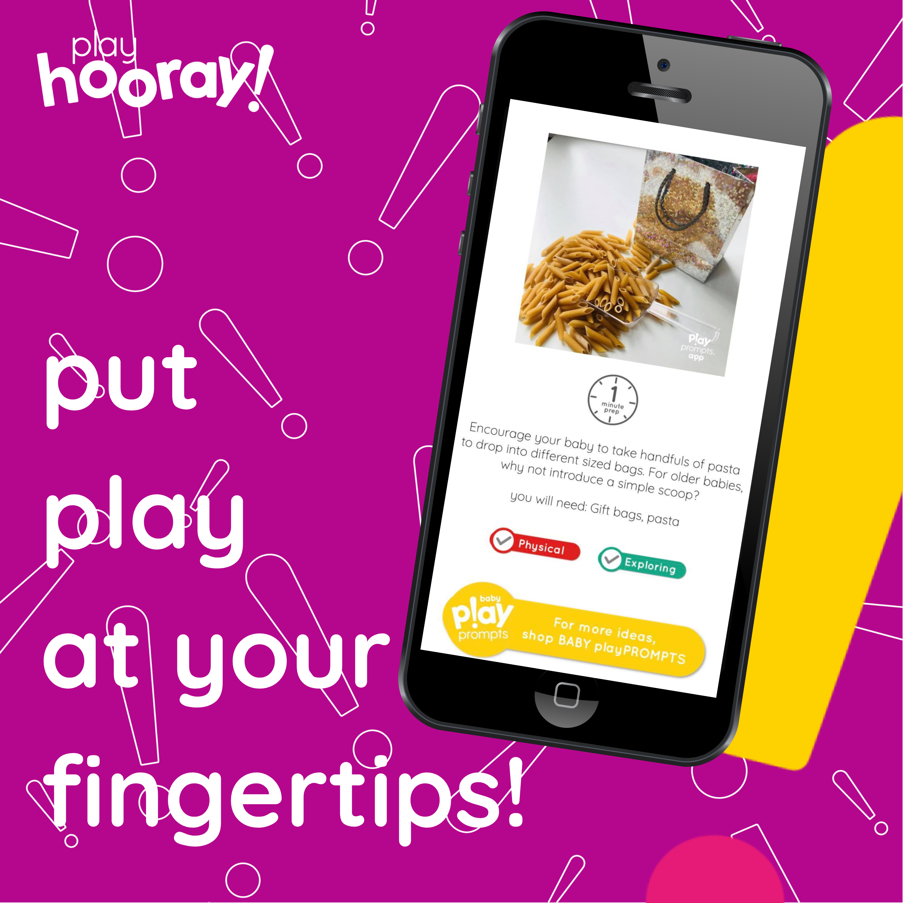 put play at your fingertips | playPROMPTS app for parents |playHOORAY!