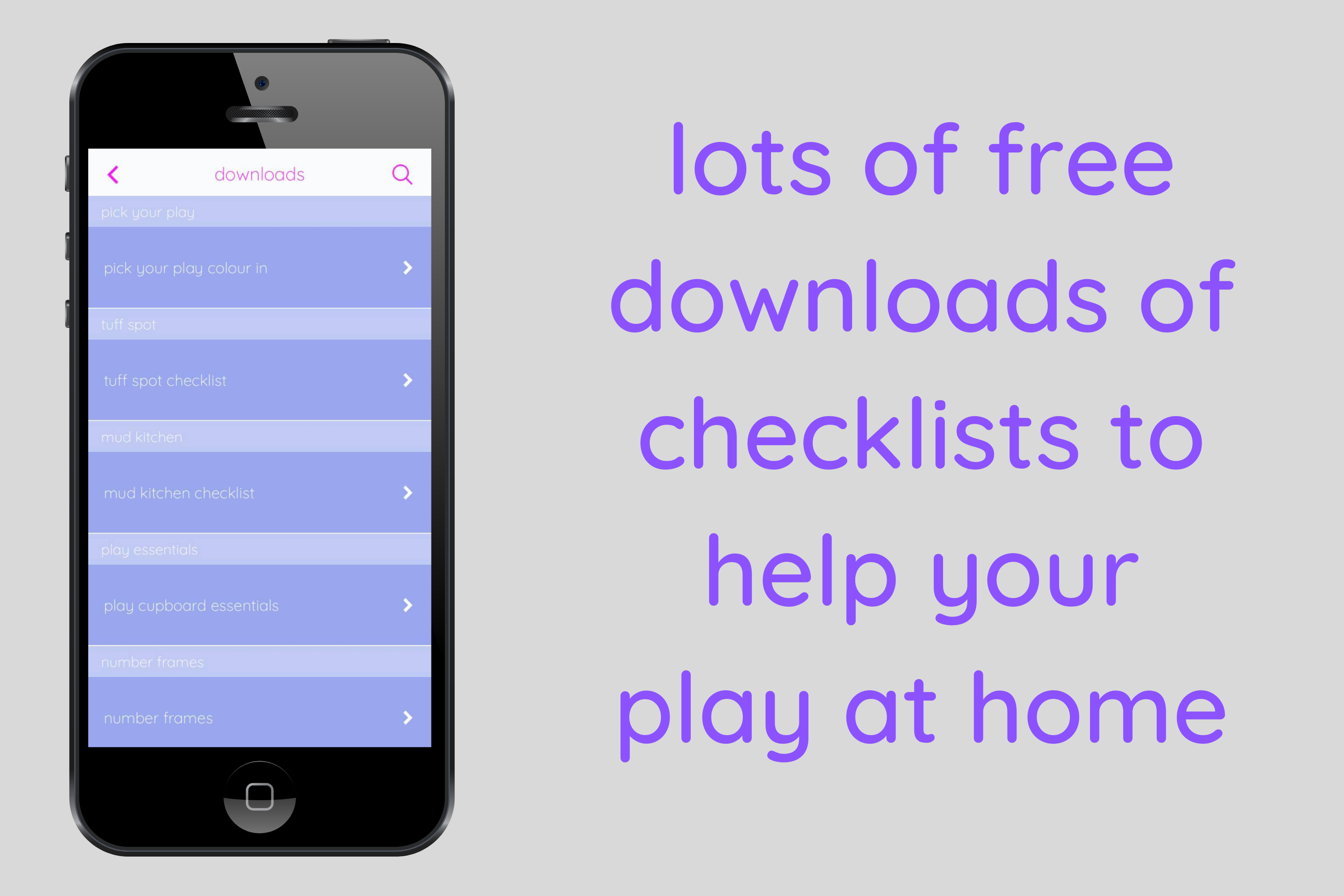 free downloads of checklists to help your play at home | playPROMPTS app | playHOORAY!