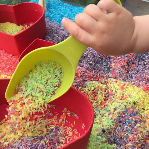 baby taste safe sensory bin box filler tray tuff spot