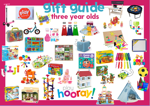 PRESENTS FOR THREE GIFT GUIDE YEAR OLDS PLAYHOORAY BIRTHDAY