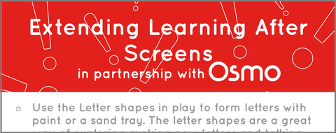 extending learning with osmo download sheet