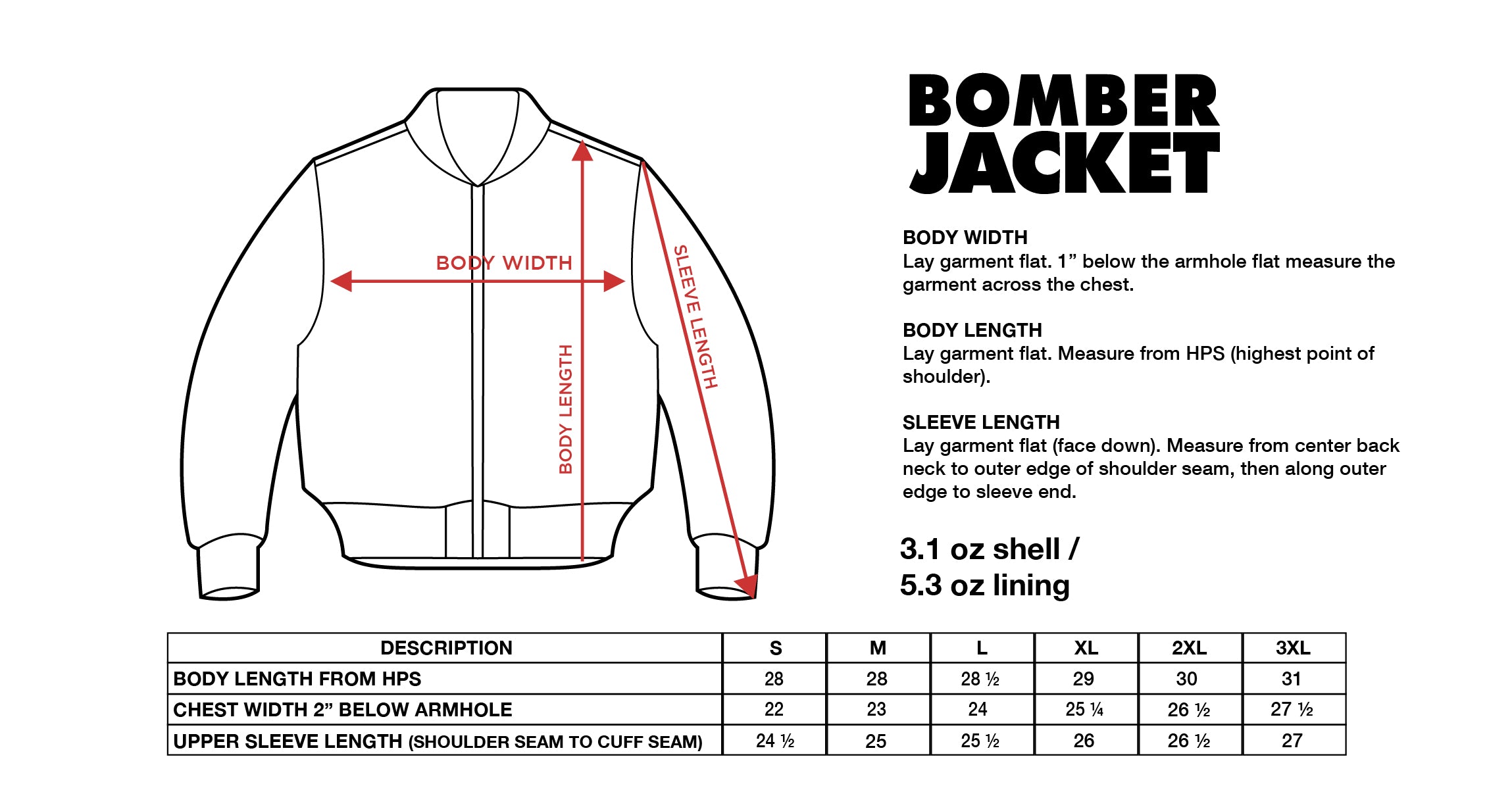 Shaka Wear Adult Bomber Jacket