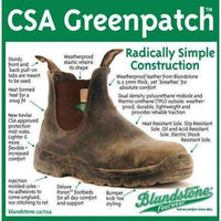 green patch safety boots