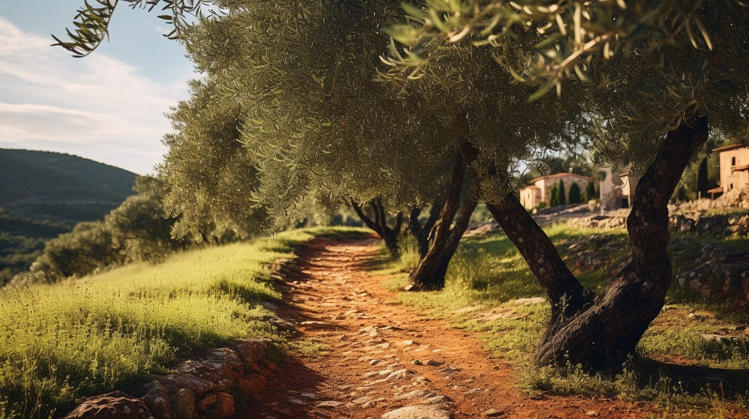 Idyllic olive orchards nestled in the picturesque region of Istria, Croatia.