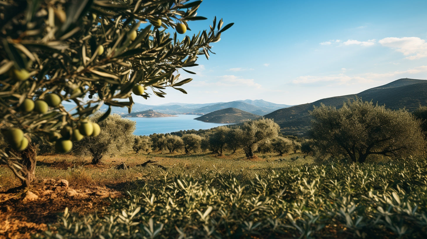 Olive orchards in Croatia, highlighting where Croatian olive oil comes from, available for purchase online.